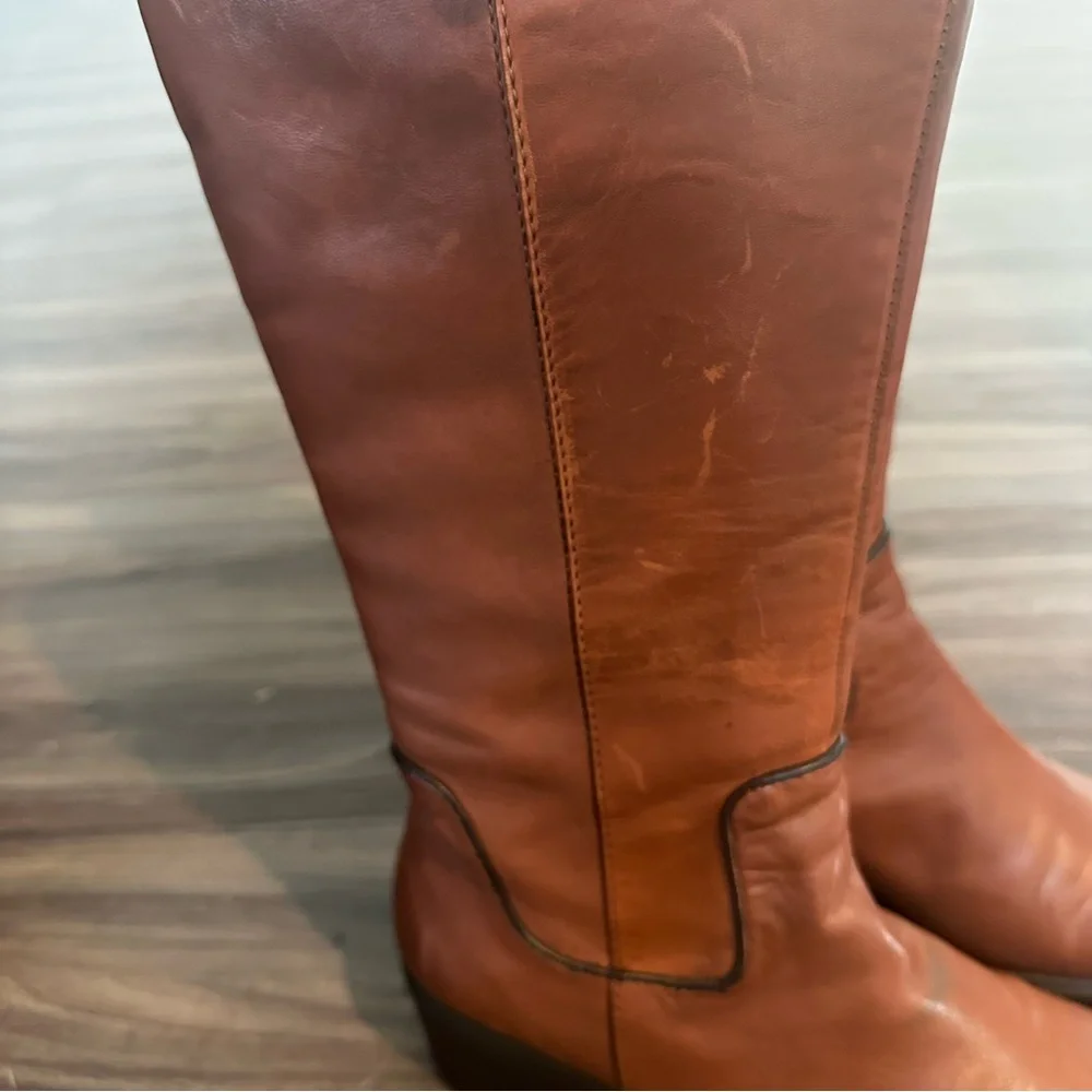 Regarde Le Ciel Brown Leather Tall Riding Boots Women’s EU 37 US 6.5 - Picture 12 of 15